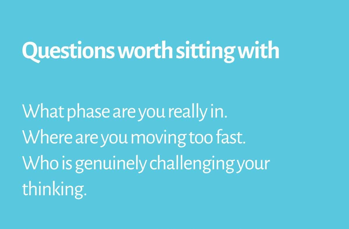 Stepping into a CEO role: four phases to recognise early